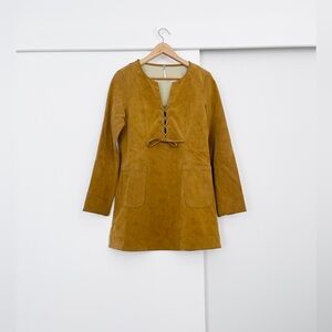 NWOT Free People Bradley Faux Suede Mini Dress Size Small